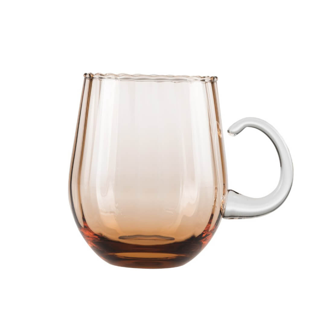 The Cinnamora Reflection - Handcrafted Luxury Glass Mug by Paşabahce